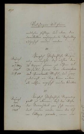 Wiederholung und Abänderungen zu Dauer und Terminierung der Ferien (vgl. S. 684h).