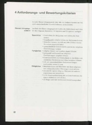 4 Anforderungs- und Bewertungskriterien