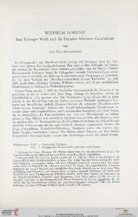 Wilhelm Lorenz : sein Ettlinger Werk und die Daimler-Motoren-Gesellschaft