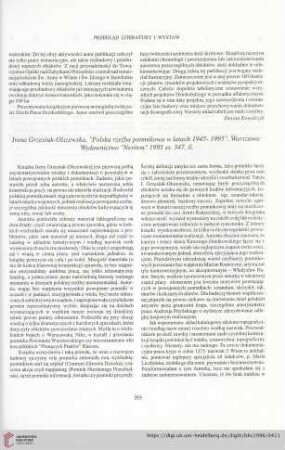 58: [Rezension von: Irena Grzesiuk-Olszewska, Polska rzeźba pomnikowa w latach 1945-1995]