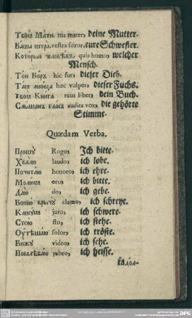 Quaedam Verba