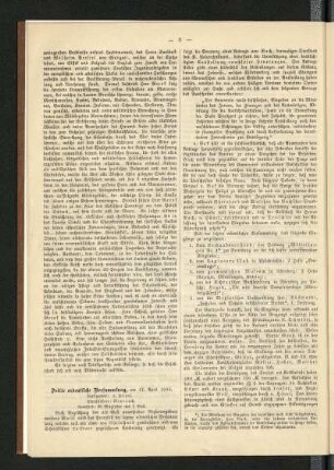 Dritte ordentliche Versammlung, am 17. April 1886