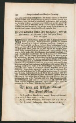 Der sieben und funfzigste Articul Vom Scharf-Richter.