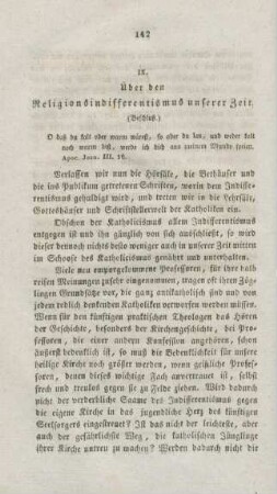142-159 Über den Religionsdifferentismus unserer Zeit : Schluss