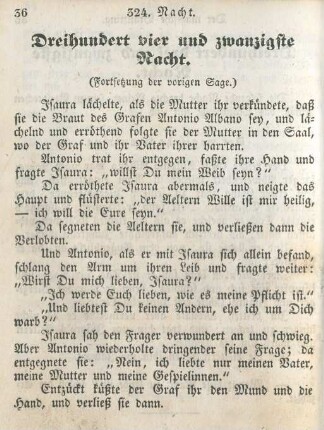 Dreihundert vier und zwanzigste Nacht
