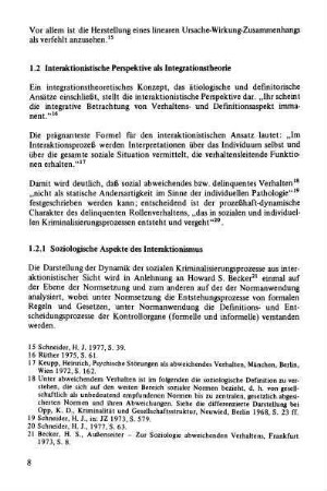 1.2.1 Soziologische Aspekte des Interaktionismus