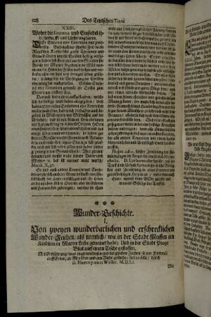 Wunder-Geschichte.