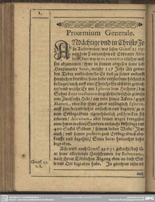 Leichenpredigt : Proemium Generale. Textus. Tractatio Sive Explcatio. Propositionis tractatio sive confirmatio. De Primo. De Secunda Circumstantia. De Tertia Circumstantia
