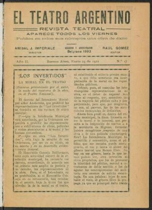 "Los invertidos" - La moral en el teatro