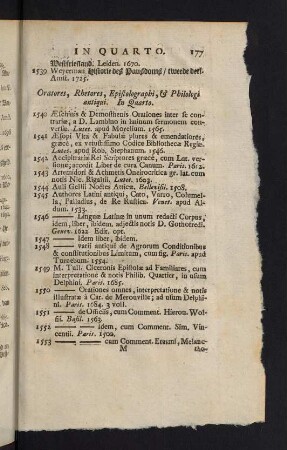 177-198, Literae Humaniores - Antiquarii &c.