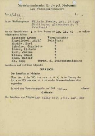 Eberle, Wilhelm