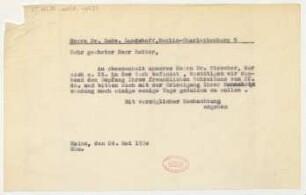 Brief an Ludwig Landshoff : 24.05.1930