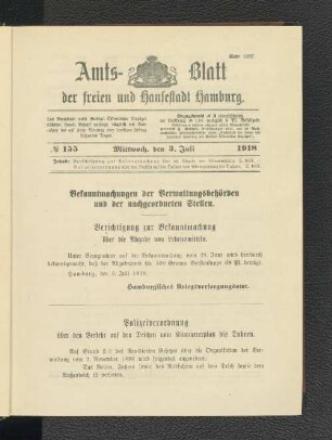 No. 155, 3. Juli 1918