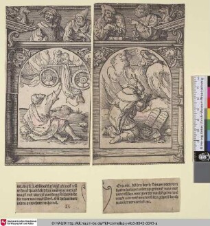 [Gott übergibt Moses die Zehn Gebote; Moses Receiving the Ten Commandments]