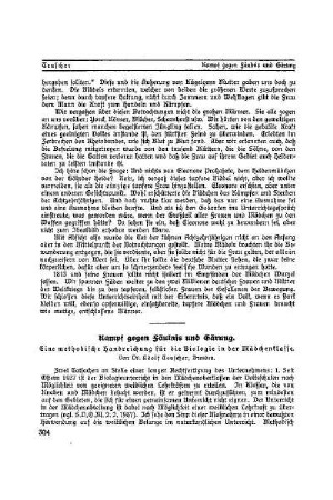 Kampf gegen Fäulnis und Gärung