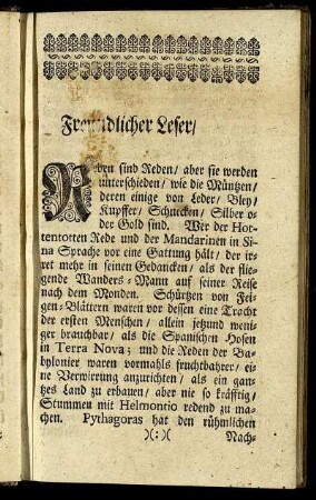 Freundlicher Leser