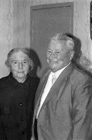 Diamanthochzeit der Eheleute August und Karoline Eberhardt aus Durlach-Aue