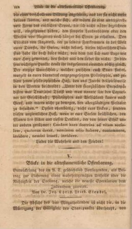 112-171 Blicke in die alttestamentliche Offenbarung