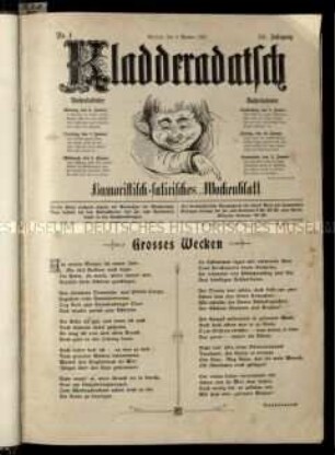 Satirezeitschrift "Kladderadatsch". 55. Jahrgang 1902