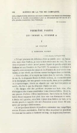 Première partie. Qui terre a, guerre a