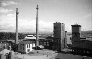 Freiburg: Blick vom Gasometer auf Kesselhäuser