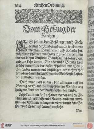 Vom Gesang der Kirchen