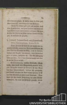 Hollauch, Johannislauch und Schnittlauch. Allium schoenoprasum. Linn. Cl. VI.