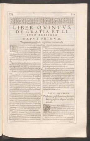 Liber Quintus, De Gratia Et Libero Arbitrio.