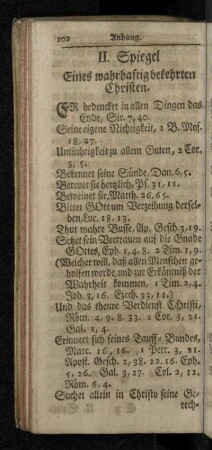 II. Spiegel Eines wahrhaftig bekehrten Christen.