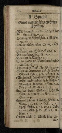 II. Spiegel Eines wahrhaftig bekehrten Christen.