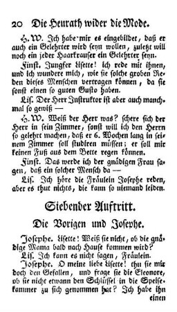 Siebender Auftritt. Die Vorigen und Josephe