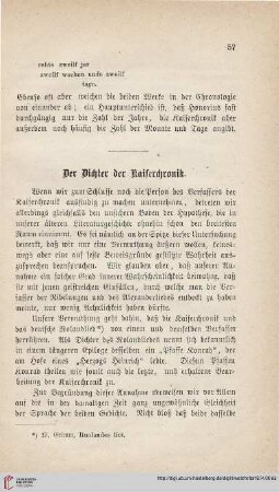 Der Dichter der Kaiserchronik