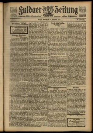 Zweite Ausgabe vom Freitag, den 02. November 1906.