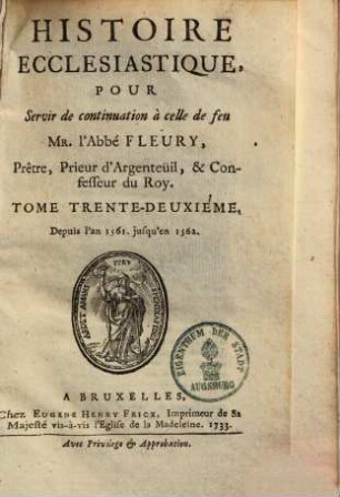 Histoire Ecclesiastique, 32. Depuis l'an 1561 jusqu'en 1562