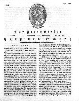 Nro. 122, Freitag den 20. Juny 1806
