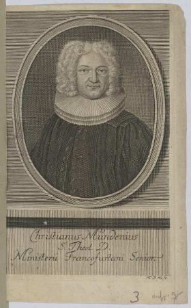 Bildnis des Christianus Mündenius