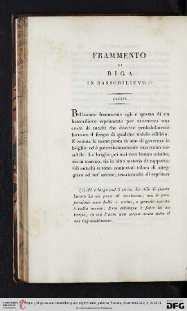 Frammento di biga in bassorilievo