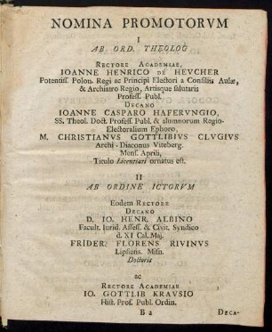Nomina Promotorum