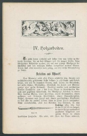 IV. Holzarbeiten.