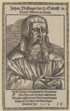 Bildnis des Johan. Pfeffinger