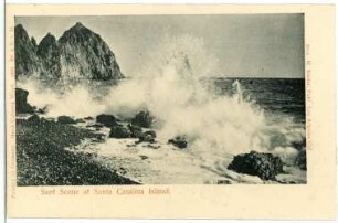 Santa Catalina. Surf Scene at Santa Catalina Island