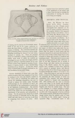 Reviews and notices