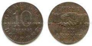 Kriegsnotgeld, Döbern, 10 Pfennige