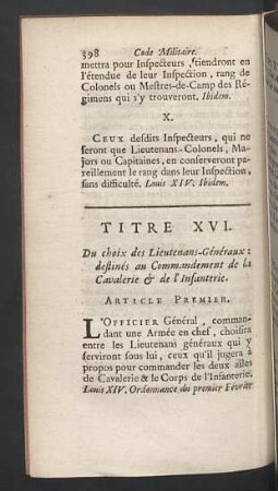 Titre XVI.