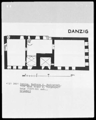 Grundriß des Rathauses