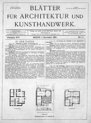 No. 11, 1. November 1903
