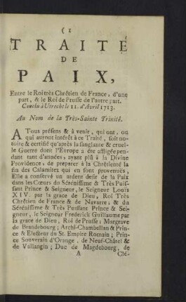 Traité de paix