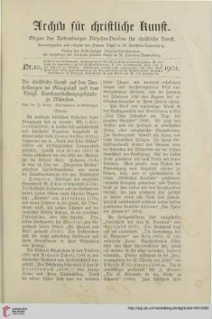19: Die christliche Kunst auf den Ausstellungen im Glaspalast und dem königl. Kunstausstellungsgebäude zu München, [2]