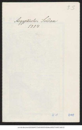 Der Kriegsschauplatz im aegyptischen Sudan 1883 & 1884
