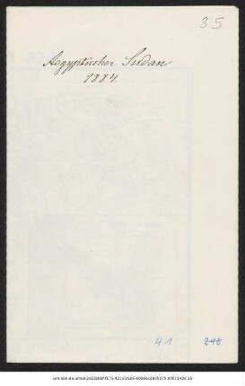 Der Kriegsschauplatz im aegyptischen Sudan 1883 & 1884